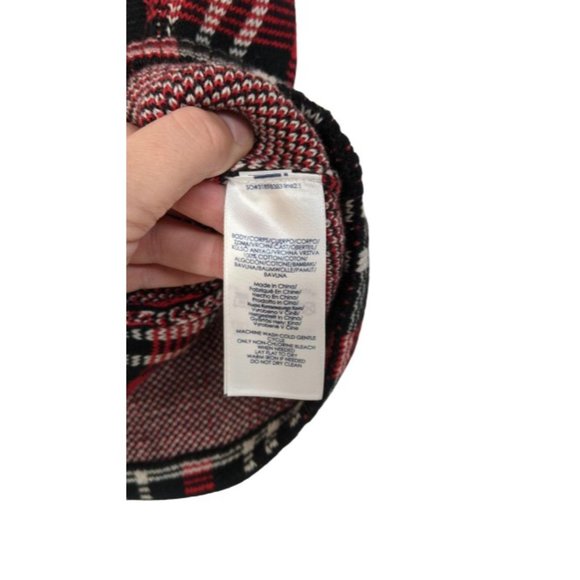 NWT Chaps Knitted Plaid Red/Black Vest Sweater Size S - Picture 9 of 9